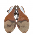 Sandali bicolore con zeppa